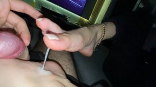Footjob and Smoke Fetish With Rayzza
