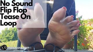 Even Without Sound, You're A Flip Flop Simp - Silent Tease On Loop