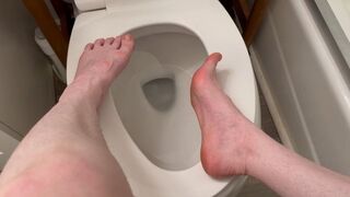 Dirty Feet Ignoring You and Step Stomp on Toilet