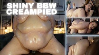Oily BBW Creampied