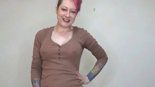Oiling up my fake tits