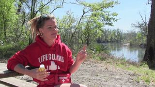 Lifegaurd Fayth Practices Blowing Bubbles - Mp4