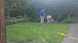 Handcuffed and Humilated Outdoors