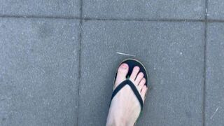Walking on a hot day