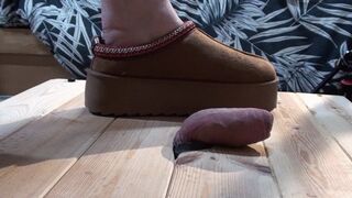 HEAVY COCK CRUSH WITH TWO PAIRS OF CHUNKY SLIPPERS MY COZY SLIDES ON GLASS AND A BAREFOOT RUINED CUM SHOT CAM 4 FULL LENGTH