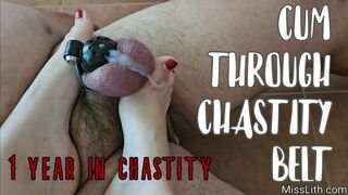 Year-Long Chastity Slave’s First Ruined Orgasm