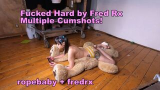 fucked on a bear with multiple cum shots