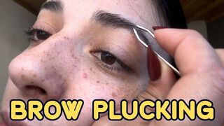 Plucking my eyebrows after a month