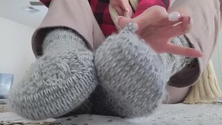 Xana's Thick Holiday Sock Tease