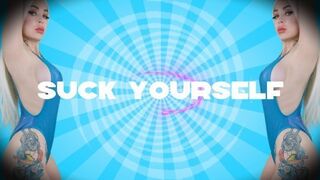 Commit auto fellatio for the sake of cum eating - CEI