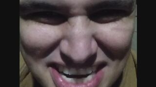Funny Giant Makes Silly Faces And Eats Hundreds of Gummy Bears