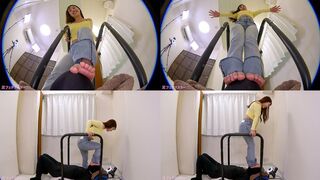 Mai Arisu - Trampling the face of a man who loves soles with her Bare Feet - 1080p