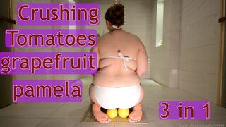 Crushing Tomatoes, Grapefruits & Pomelo – 3 Clips in 1
