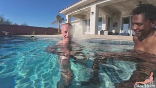 Bi BBC Blow Job in the Pool