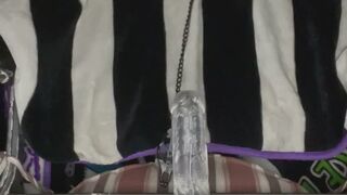 Spicy pussy play with Tiger Balm and dildo