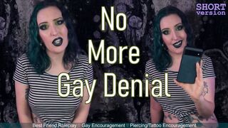 NO MORE GAY DENIAL - Short - Gay Confession Encouragement by Miss Faith Rae with Body Mod Encouragement and Gay Dirty Talk Grindr Swiping - MKV