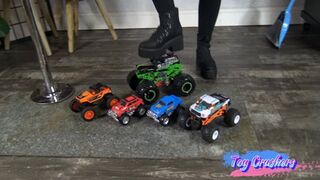 five toy truck crush