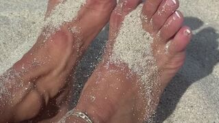 Sexy Toes In The Sand!
