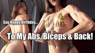 Happy Birthday to My Abs, Biceps, and Back (4K MP4)