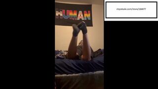 Niauhhh itchy feet black socks pose