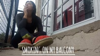 Smoking on my little balcony