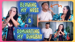 Nose Blowing & Tissue Destroying -Your Snotty Morning Goddess Malory Makes Several Long Loud Trumpet Blows