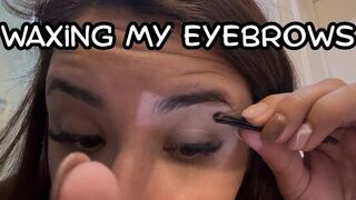 Waxing my eyebrows