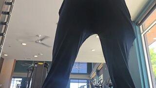Tiny person gets farted on while squating