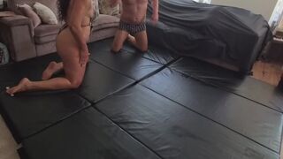 Miss Majestica at home wrestling session ep2