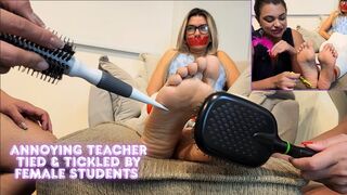 Lytta - Mia - Frenique - Annoying Sexy Teacher Tied & Tickled by Female Students - TAPE - SOLES - TICKLE - FOOT TICKLING - SMELLY FEET - TICKLING - TICKLING - SOCKS - BAREFOOT - SOLES - BDSM - BONDAGE - FOOT WORSHIP - FOOT SMELLING - HOGTIED -
