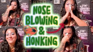 Glamour? Check. Elegance? Check. Nose That Honks Like a Clown Car? Double Check - Your Pretty Snotty Goddess Blows her Nose