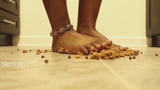 Cookie Crush Feet Video- Barefoot & Messy