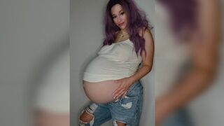 Pregnant belly mama jeans
