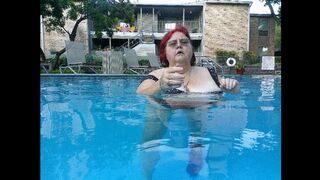 Nurse Vicki and Handsome Harry Are Having Fun Kissing in the Pool!