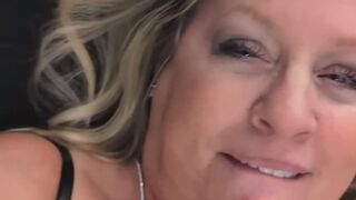 Kat-Licious Seductively Teases while in bed with Zebra Print Teddy