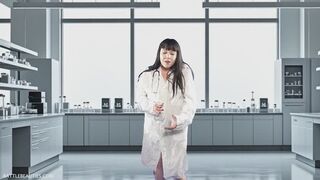 this scientist turned into a GIANTESS
