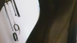 Footjob Dildo con calzini neri