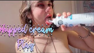 Whippedcream fantasy and microbikini