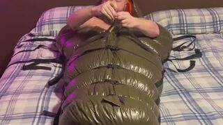 Self Bondage in Down-Filled Bondage Bag
