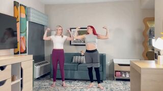 Allegra Cee and Catherine Foxx lift each other HIDEF MOV