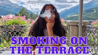 Smoking on the terrace
