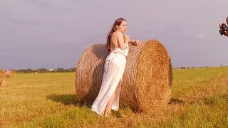 With a shy Lily in the field. Part 2