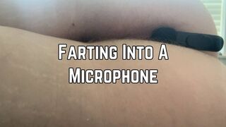Phoenix Bates Farts Into A Microphone 4k HD - ASMR - Fart Fetish - Hairy Asshole