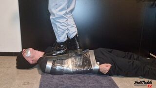 Doc Martens trampling by supermodel Liza Lawrence