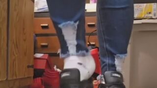 A little tiny hitches a ride in my shoe!