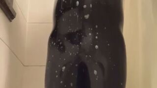Getting out of a Tight Catsuit in the Shower