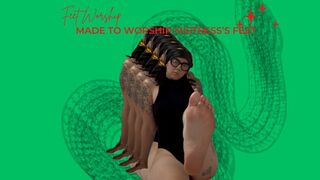 made to worship Mistress's Feet