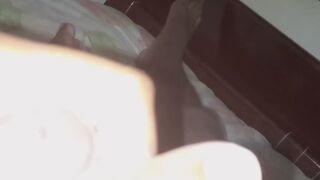 Acariciando mi pene