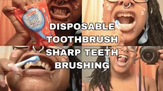 Disposable Toothbrush Sharp Teeth Brushing