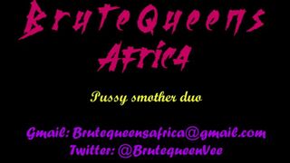 Facefucking duo on Neli's sorry face